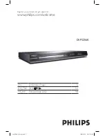 Philips DVP3256K User Manual preview