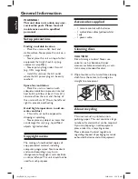 Preview for 8 page of Philips DVP3260K User Manual