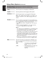 Preview for 38 page of Philips DVP3260K User Manual