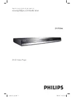 Philips DVP3266 User Manual preview