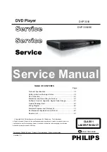 Preview for 1 page of Philips DVP3310 Service Manual