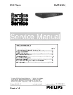 Preview for 1 page of Philips DVP3326/94 Service Manual