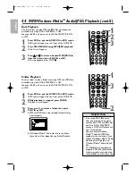 Preview for 44 page of Philips DVP3345V User Manual