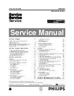 Philips DVP3350V Service Manual preview