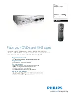 Philips DVP3350V Specification Sheet preview