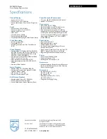 Предварительный просмотр 3 страницы Philips DVP3350V Specification Sheet