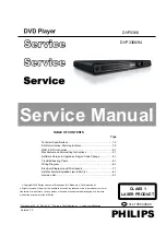 Preview for 1 page of Philips DVP3368 Service Manual