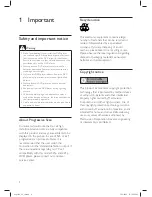 Preview for 4 page of Philips DVP3368 User Manual