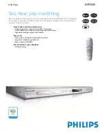 Philips DVP3500 Specifications preview