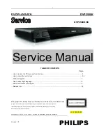 Philips DVP3500K Service Manual preview