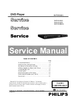 Preview for 1 page of Philips DVP3520/55 Service Manual