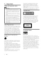 Preview for 4 page of Philips DVP3520K User Manual