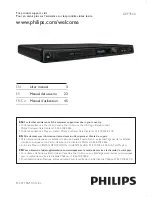 Philips DVP3560 User Manual preview