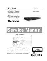 Philips DVP3560K Service Manual preview