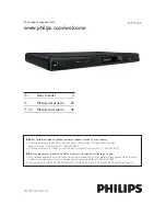 Preview for 1 page of Philips DVP3560K User Manual