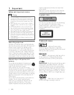 Preview for 3 page of Philips DVP3588 User Manual