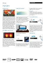 Preview for 2 page of Philips DVP3650 Specifications