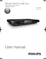 Preview for 1 page of Philips DVP3650K User Manual