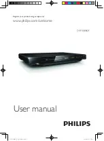 Preview for 1 page of Philips DVP3680KX User Manual