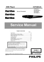 Philips DVP3800 Service Manual preview