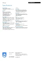 Preview for 3 page of Philips DVP3820KX Specifications