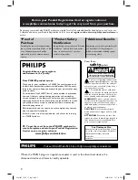 Preview for 2 page of Philips DVP3962 User Manual