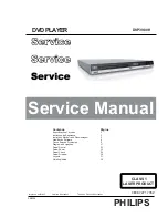 Philips DVP3980K Service Manual preview