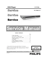 Philips DVP3980KX/77 Service Manual preview