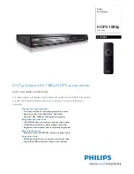 Preview for 1 page of Philips DVP3982 Specifications