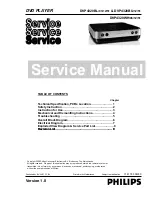 Philips DVP4320BL/12 Service Manual preview