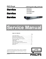 Philips DVP5160/05 Service Manual preview