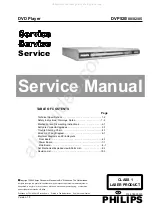 Philips DVP520 Service Manual preview