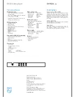 Preview for 2 page of Philips DVP532K Technical Specifications