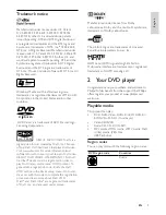 Preview for 4 page of Philips DVP5998K User Manual