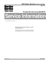 Philips DVP640K Service Manual preview