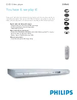 Philips DVP642 Specifications предпросмотр