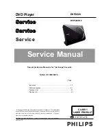 Preview for 1 page of Philips DVP6620 Service Manual