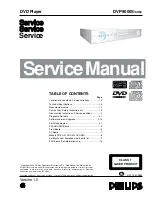 Philips DVP9000S Service Manual preview