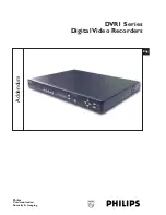 Предварительный просмотр 1 страницы Philips DVR I Series User Manual Addendum