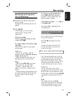 Preview for 25 page of Philips DVR5100 User Manual