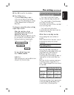 Preview for 27 page of Philips DVR5100 User Manual