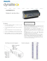 Philips dynalite DDPB22RJ12 Instruction Manual preview