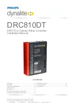 Philips Dynalite DRC810DT Installation Manual preview