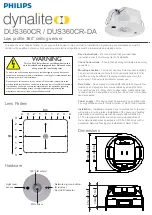 Preview for 1 page of Philips Dynalite DUS360CR Quick Start Manual