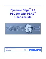 Philips Dynamic Edge 4.1 PSC604 with PSA2 User Manual preview