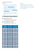 Preview for 18 page of Philips E line 226E9 User Manual