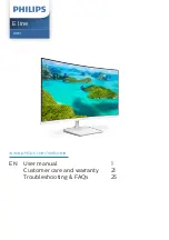 Philips E Line 241E1C/93 User Manual preview