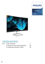 Philips E line 248E9 User Manual предпросмотр