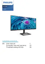 Philips E Line 346E2 User Manual предпросмотр