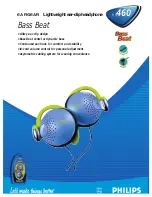 Preview for 1 page of Philips Eargear Bass Beat HS460 User Manual